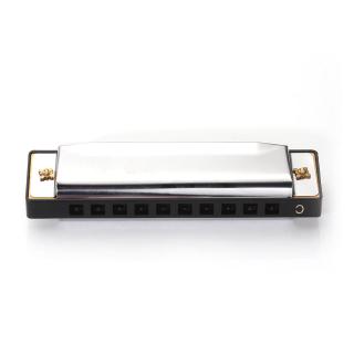 เครื่องดนตรี Harmonica สีเงิน 10 หลุม