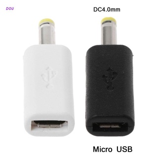 Dou อะแดปเตอร์ปลั๊กเสียบแจ็ค เสียบชาร์จ Micro Usb ตัวเมีย เป็น Dc ตัวผู้ 4.0X1.7 มม. สําหรับ Sony Psp และรุ่นอื่น