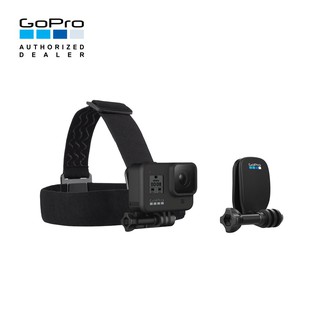 GoPro Head Strap + Quick Clip (No Box) ไม่มีกล่อง สายคาดกล้องติดศรีษะ และคลิปอเนกประสงค์สำหรับติดหมวกแก๊ป ของแท้โกโปร