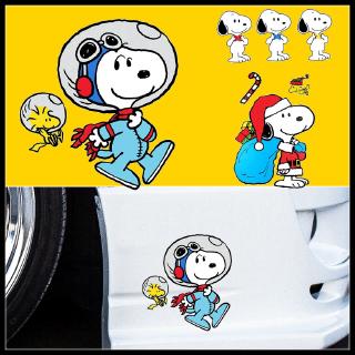 สติกเกอร์สะท้อนแสงลาย Sailor Snoopy กันน้ำ สําหรับตกแต่งรถ