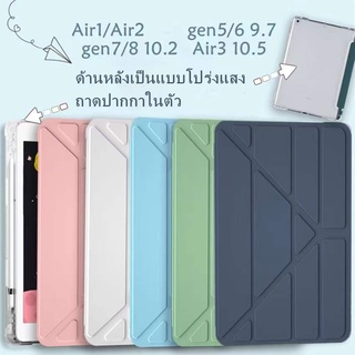 ภาพหน้าปกสินค้าเคส ipad air 4🔥น้ำหนักเบาและนุ่ม เคสไอแพด (with pen holder) เหมาะสำหรับ iPad gen7 gen8 10.2 Air3 10.5 air 9.7 gen5 6 9.7 ซึ่งคุณอาจชอบสินค้านี้