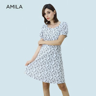 AMILA Dress AM-D940 แขนสั้น IGPU21-10