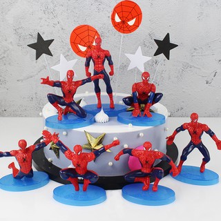 โมเดล แอคชั่นฟิกเกอร์ ลาย SpiderMan ชุด 7 ชิ้น