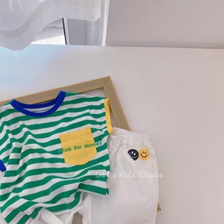 ภาพหน้าปกสินค้า[Babycat] พร้อมส่ง ขายดี เสื้อยืดแขนสั้น ลายทาง สไตล์เกาหลี ญี่ปุ่น ฤดูร้อน สําหรับเด็ก ซึ่งคุณอาจชอบสินค้านี้