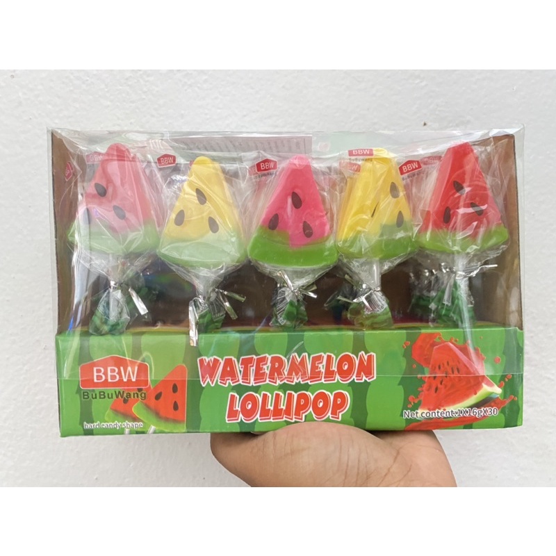 อมยิ้มแตงโม-watermelon-lollipops-1-กล่อง-บรรจุ-30-ชิ้น