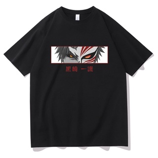 เสื้อยืดผู้ชาย เสื้อยืดแขนสั้น พิมพ์ลายกราฟิกการ์ตูนอนิเมะ Bleach Ichigo Kurosaki แฟชั่นฮาราจูกุ สําหรับผู้ชาย และผู้หญิ