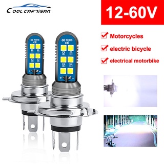 ไฮไลท์ LED ไฟหน้ารถจักรยานยนต์ไฟฟ้า 12smd 3030 12-80V p15d h4 ba20d