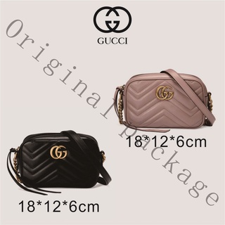 Brand new genuine Gucci GG Marmont series quilted mini handbag