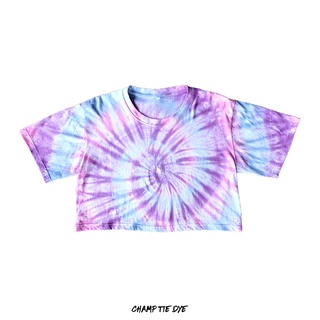 เสื้อครอปมัดย้อม เอวลอย Tie Dye  Crop top