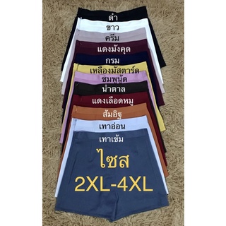 ราคากางเกงขาสั้นฮานาโกะ ซิปข้าง กระเป๋าข้าง ผ้าหนา เนื้อดี  ไซส์ 2XL-4XL