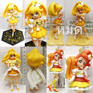 (แท้/มือ2/ไม่มีฐาน/อะไหล่) BANDAI ZERO Smile PreCure Cure Peace,Custard figure เคียว พีส คัสตาร์ด สีส้ม สีเหลือง