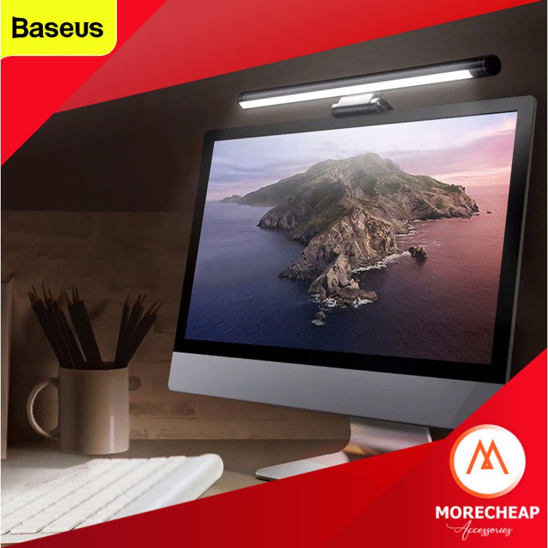 ภาพหน้าปกสินค้าถูก/แท้ Baseus ไฟจอคอมพิวเตอร์ Screenbar รุ่น Pro LED ปรับแสงได้ 3 ระดับ ปรับความสว่างได้ Screen bar ไฟหน้จอคอมพิวเตอร์