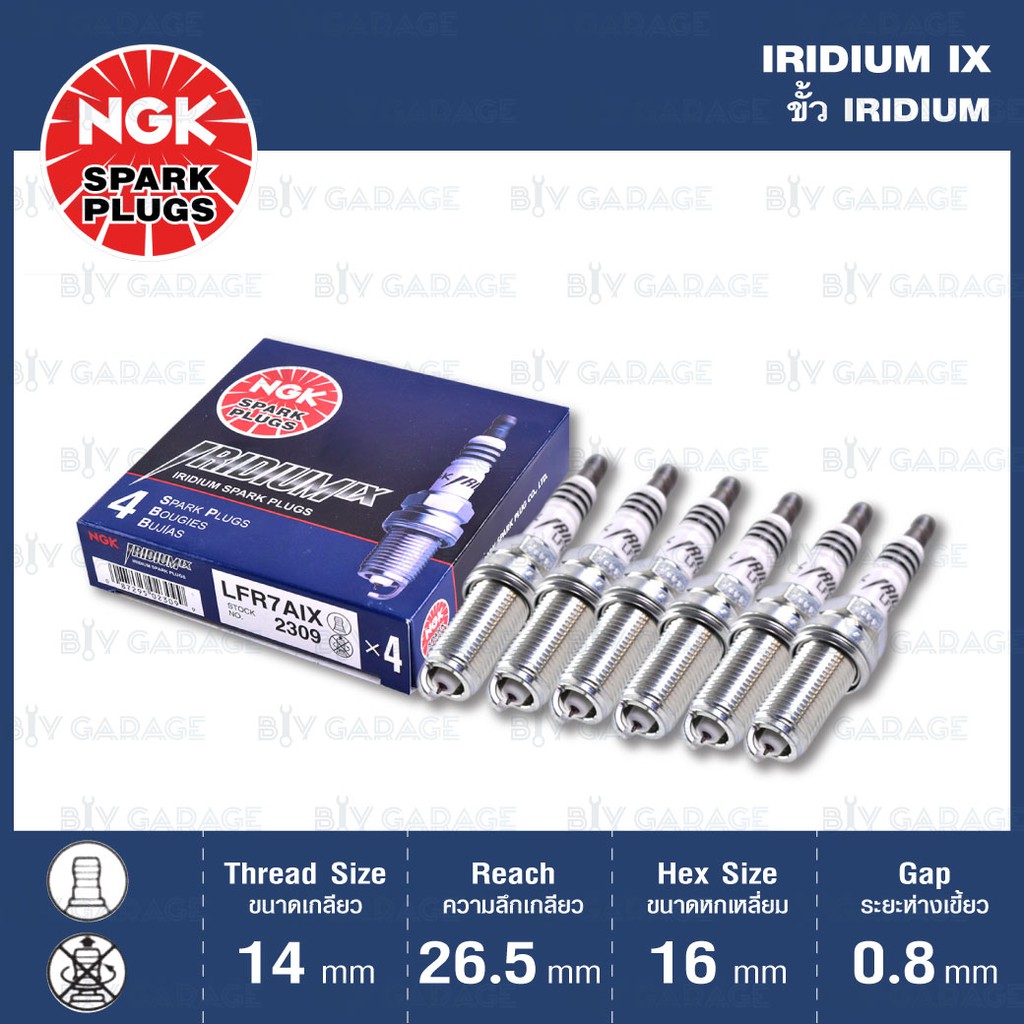 ngk-หัวเทียน-iridium-ix-ขั้ว-iridium-lfr7aix-6-หัว