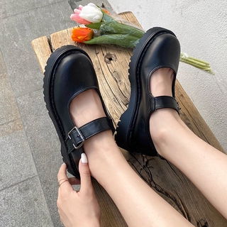 ภาพขนาดย่อของภาพหน้าปกสินค้าแมรี่เจนญี่ปุ่น jk รองเท้าหนังขนาดเล็กนักเรียนหญิงเกาหลีป่าย้อนยุคสไตล์อังกฤษ 2020 ฤดูใบไม้ผลิและฤดูร้อนใหม่บ จากร้าน oleola.th บน Shopee