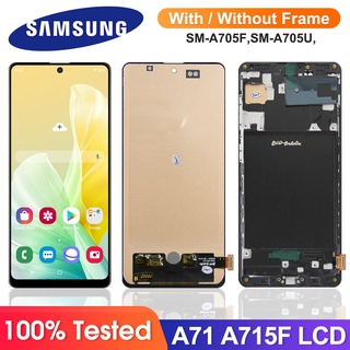 6.7&amp;#39;&amp;#39; A71 หน้าจอแสดงผล Lcd ดิจิทัล พร้อมกรอบ สําหรับ Samsung Galaxy A71 A715 A715F DS A715F DSN SM-A715F DSM