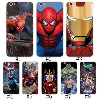 เคสมือถือสําหรับ Vivo Y 53 Y 55 Y 71 Y 81 I Y 81 I Y 91 Y 95 Y 67 V 5 Sเคสโทรศัพท์ซิลิโคนลายสไปเดอร์แมน