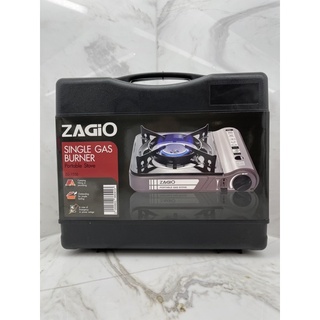 สินค้า Zagio เตาแก็สปิคนิค เตาแก๊สกระป๋อง #ZG-1550 พร้อมกล่อง ปรับไฟได้ มีที่รองภาชนะ ช่องเก็บกระป๋องแก๊ส design in Korea (New)