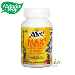 ภาพขนาดย่อของภาพหน้าปกสินค้าNature's Way Alive Max3 Daily Multi-Vitamin No Added Iron วิตามินรวม จากร้าน sugarbaby_official บน Shopee ภาพที่ 1