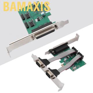 อะแดปเตอร์ bamaxis PCI-e to 2 Serial Card + 1 Parallel Port Desktop PCI Expansion LPT