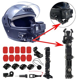 สินค้า Helmet Motorcycle Adjustment Base Mount 3M ชุดอุปกรณ์ ต่อกับหมวกกันน็อค ติดหมวก for GoPro / DJI l Action Camera