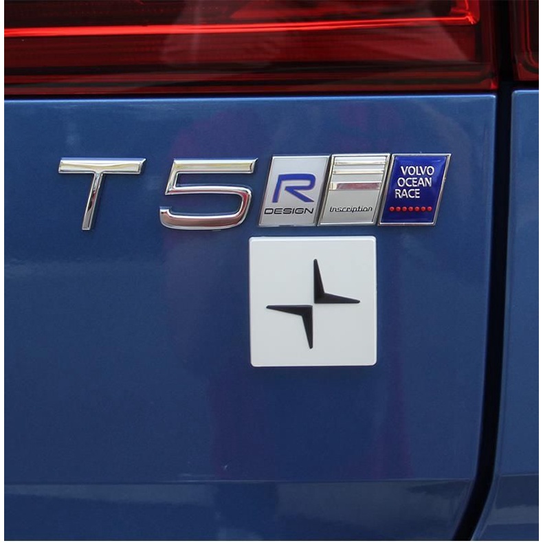 ราคาและรีวิวSuitable for VOLVO body labeling S40 S60 S90 XC40 XC60 XC90 V40 V60 V90 T5 T6 AWD modified car rear Polestar labeling