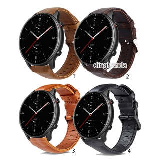 สายรัดหนังแท้ สำหรับ Huami Amazfit GTR 42 มม. 47 มม. GTR2