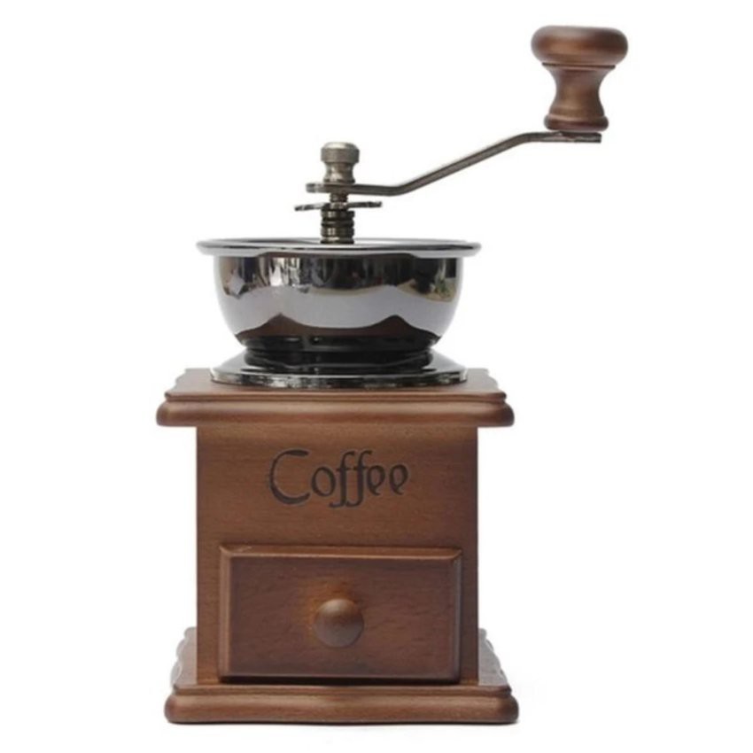 ภาพสินค้าเครื่องบดเมล็ดกาแฟ เครื่องบดกาแฟ Coffee Grinder แบบมือหมุน สแตนเลส (กล่องไม้คลาสสิค) -Coffee จากร้าน lzhappyshopping บน Shopee ภาพที่ 2