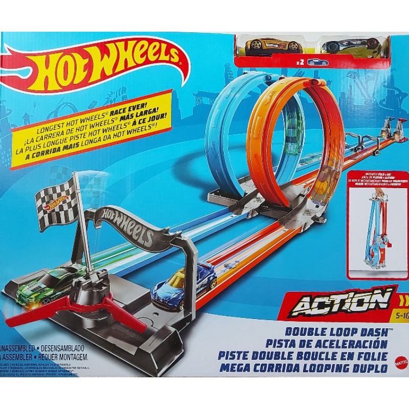 Hot Wheels Double Loop Dash Track set รางรถตีลังกาคู่สุดมันส์ ลิขสิทธิ์ ...