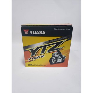 แบตเตอรี่รถจักรยานยนต์แห้ง Yuasa YTZ6V (12V6Ah.) สำหรับรถรุ่น N-Max,PCX