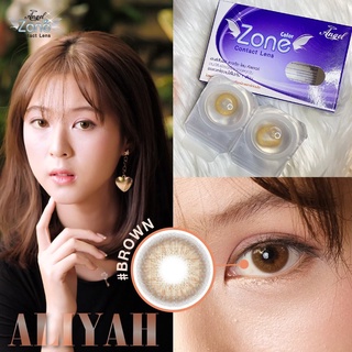 คอนแทคเลนส์ Angelzone Color รุ่น Aliyah สีน้ำตาล คอนแทคเลนส์รายเดือนแองเจิ้ลโซน