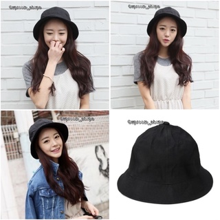 Bucket_สีล้วน สีดำ หมวกเปล่า หมวกบักเก็ต ราคาถูก พร้อมส่ง