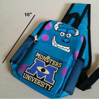 เป้สะพายเฉียง กระเป๋าคาดอก Shoulder bag ลาย มอนสเตอร์ อิงค์ (Monsters Inc.) แซลลี่ Sally ขนาด 6x10x3 นิ้ว