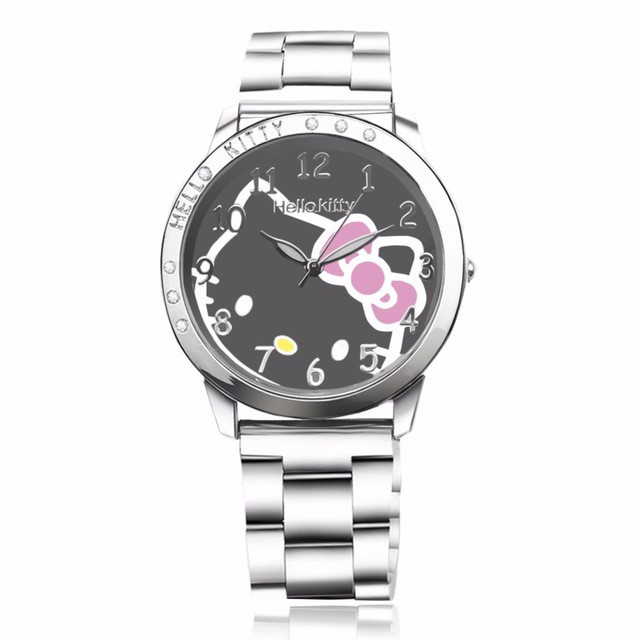 ภาพสินค้านาฬิกาข้อมือควอตซ์ สายสแตนเลส ลายการ์ตูน Hello Kitty น่ารัก สําหรับผู้หญิง จากร้าน timarco.th บน Shopee ภาพที่ 5
