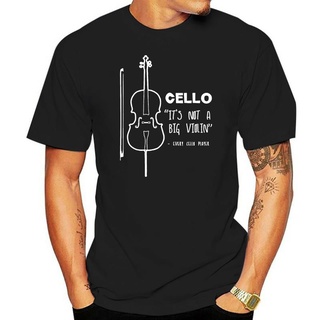 เสื้อยืดโอเวอร์ไซส์เสื้อยืด คอกลม พิมพ์ลาย Cello It Is Not A Big Violin สไตล์ฮิปฮอป แฟชั่นสําหรับผู้ชายS-3XL