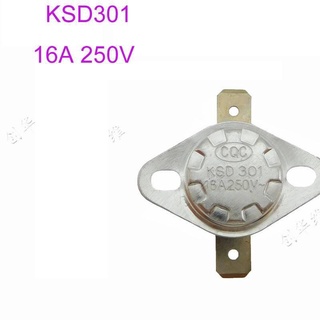 เทอร์โมสแตท KSD301 16A 250V 40 องศา 75 85 100 135 250C สวิตช์อุณหภูมิ ป้องกันการไหม้ เซรามิก ปิดตามปกติ