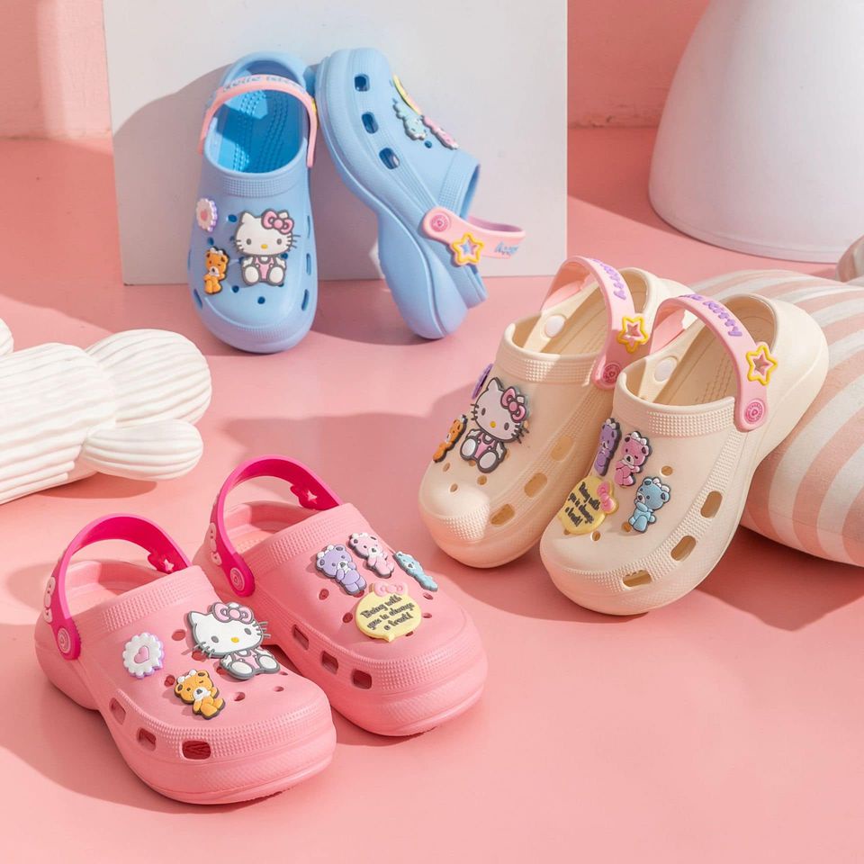 พร้อมส่ง-ราคาถูกทีสุด-รองเท้า-crocs-hello-kitty