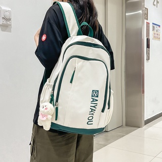 【พร้อมส่ง】กระเป๋าเป้สะพายหลัง กระเป๋านักเรียน ลําลอง สไตล์เกาหลี สําหรับผู้ชาย และผู้หญิง
