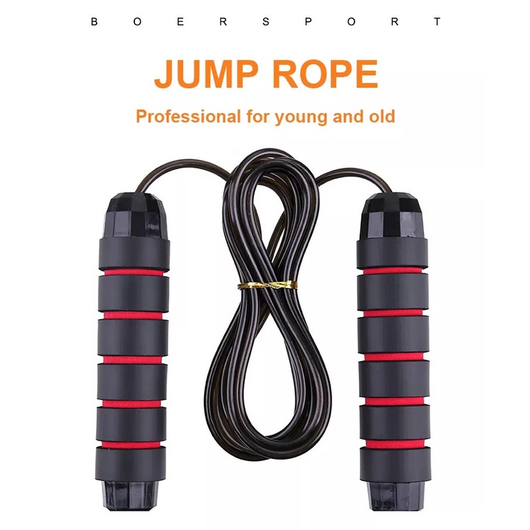เชือกกระโดด-ที่โดดเชือก-adjustable-weighted-pp-handle-high-speed-skipping-jump-rope