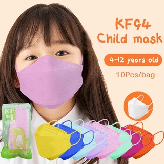 Superhomeshop 🔥พร้อมส่งในไทย🔥แมสเด็ก KF94 หน้ากากอนามัยเด็ก ทรงเกาหลี 3D [แพ็ค10ชิ้น] รุ่น Face Mask-27Nov-J1