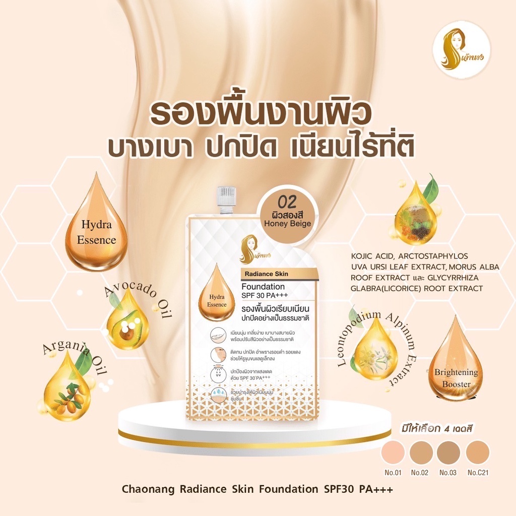 รองพื้น-เจ้านาง-รองพื้นเลดี้ปราง-chaonang-radiance-skin-foundation-spf30-pa