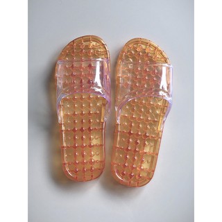 สินค้า รองเท้านวด สีส้ม เบอร์ 38 รองเท้าใส่ในบ้าน, Foot Massage Bubble Slippers Pvc Material