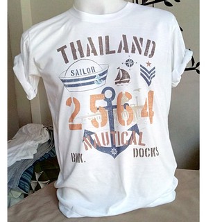 ภาพขนาดย่อของภาพหน้าปกสินค้าเสื้อยืดลายไทยกะลาสี (thailand sailor T-shirts Souvernir of Thailand) จากร้าน yord_niyom บน Shopee ภาพที่ 5