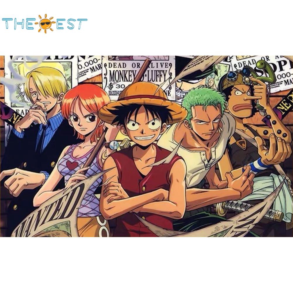 ภาพสินค้าภาพครอสติสคริสตัล ลายอนิเมะญี่ปุ่น One Piece 5 มิติ งาน DIY สำหรับตกแต่งผนัง จากร้าน thebest.th บน Shopee ภาพที่ 8