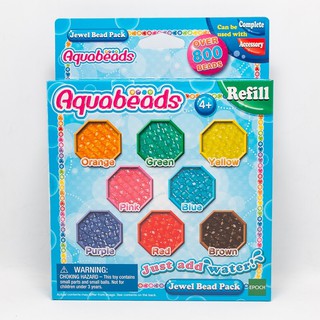 ลูกปัดสเปรย์น้ำ อควาบีท เม็ดบีดอัญมณี แบบแพคเติม / Aquabeads Jewel Bead Pack (ชุดรีฟิล)