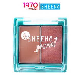 SHEENE WOW FACE COLOR 1.5g. บลัชออนคู่ชิมเมอร์เนื้อแมตต์ เนียนนุ่มด้วย Color Base Powder เกลี่ยง่าย ไม่เป็นฝุ่น สีสดใส