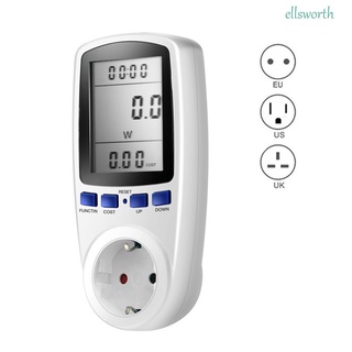 Ellsworth อุปกรณ์วิเคราะห์พลังงานไฟฟ้าประหยัดพลังงาน Kwh Power Consumption Meter