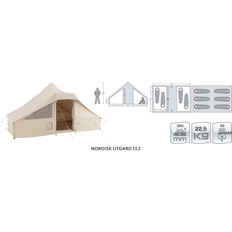 NORDISK Utgard 13.2 Technical Cotton Tent 242010