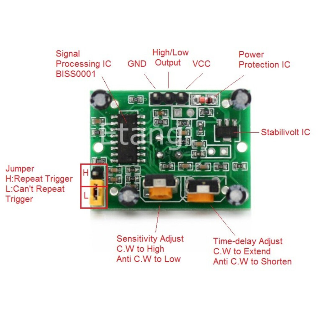 โมดูลตรวจจับความเคลื่อนไหว-pir-motion-detector