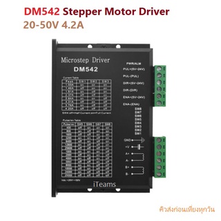 AB14 DM542 Stepper Motor Driver 20-50V 4.2A iTeams 3D CNC Controller  ควบคุมสเต็ปปิ้งขนาดใหญ่แบบ 2 เฟส รองรับกระแสสูง