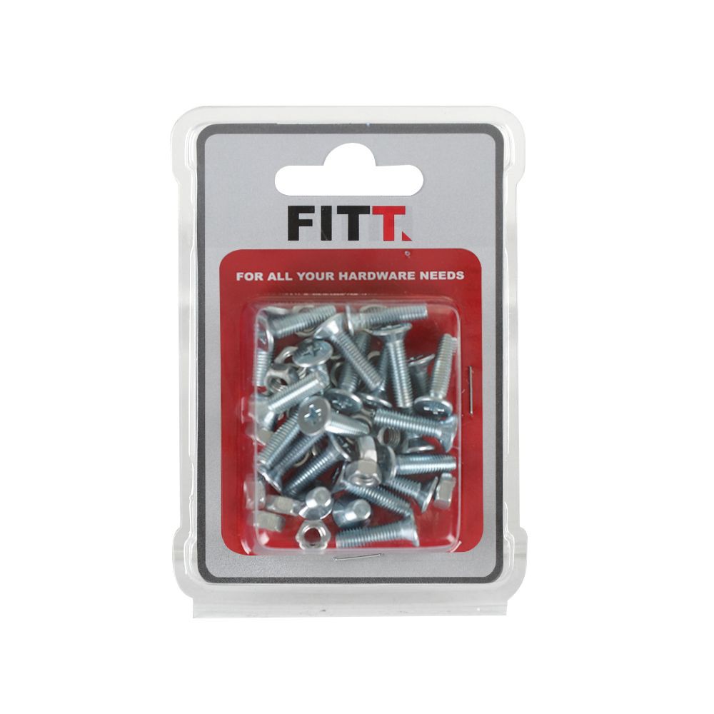 machine-screw-fitt-5-x-20-mm-25-pcs-สกรูเกลียวมิลน็อต-5-x-20-mm-สกรู-น๊อตและแหวน-อุปกรณ์ยึดติด-เครื่องมือช่างและฮาร์ดแว